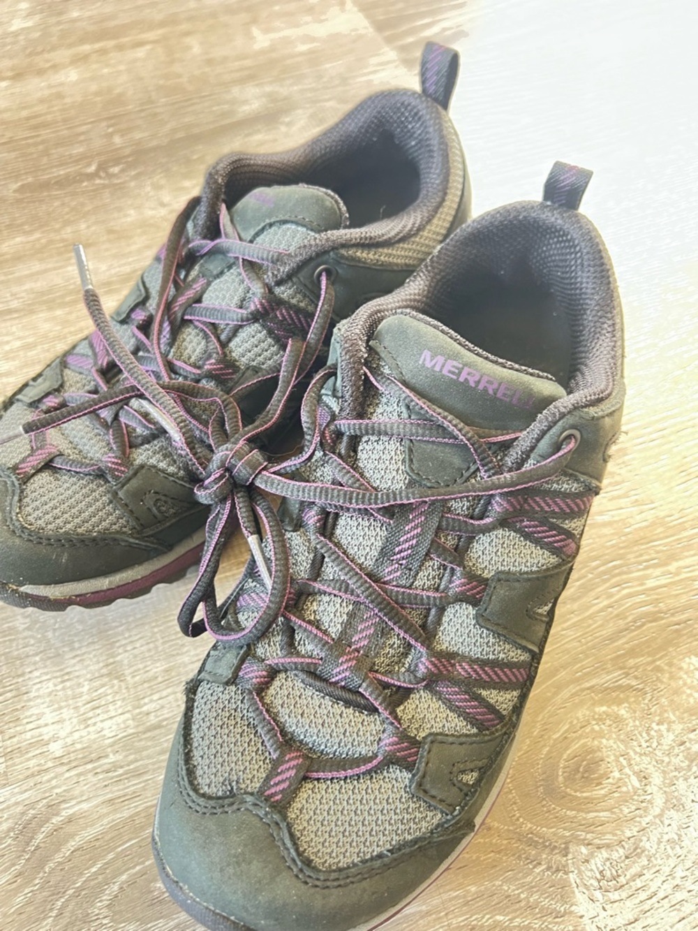 Merrell Gray and Purple Women's Trail Sneakers